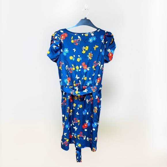 - Butterfly floral mixed print navy multicoloured dress size 14 new newlook - Picture 3 of 11